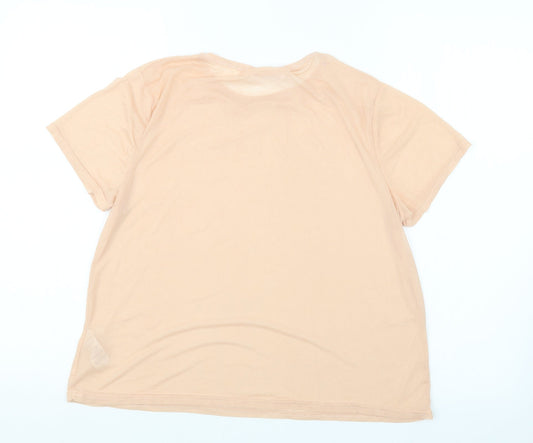 Missguided Womens Pink Basic T-Shirt Size 8