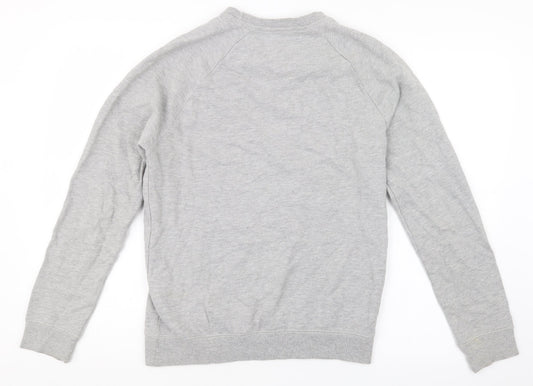 Topman Mens Grey Pullover Jumper Size S