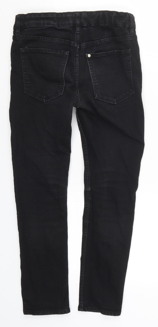 H&M Girls Black Denim Skinny Jeans Size 10 Years