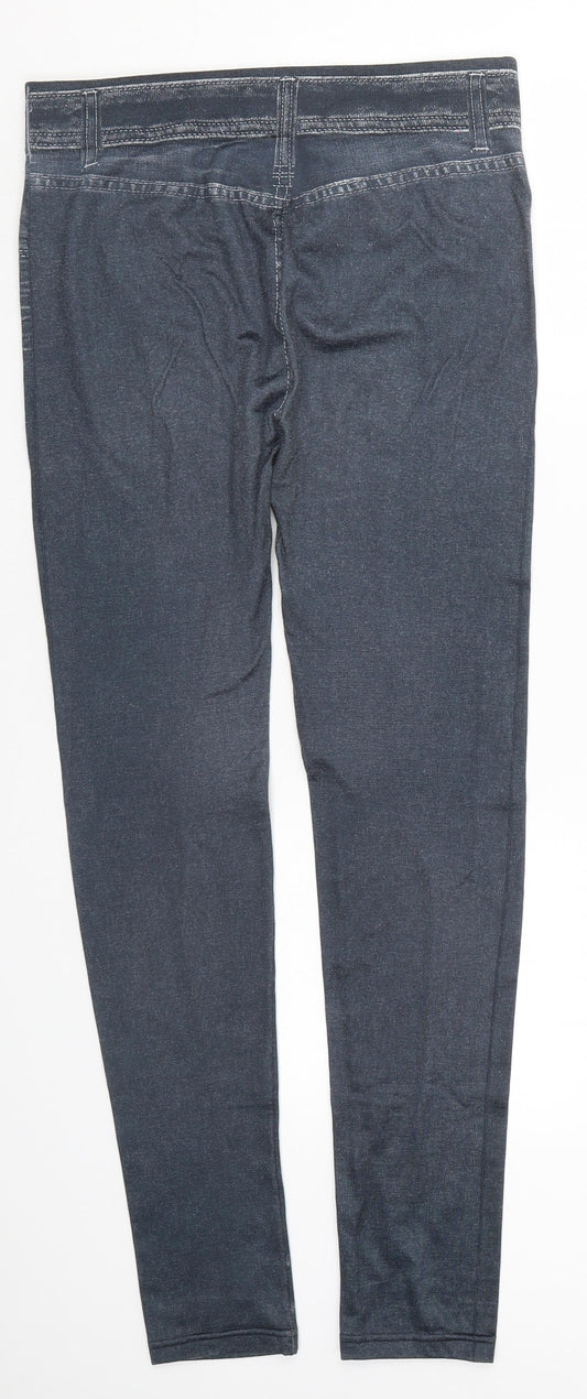 Trim & Slim Womens Blue Carrot Leggings Size 30 in L28 in