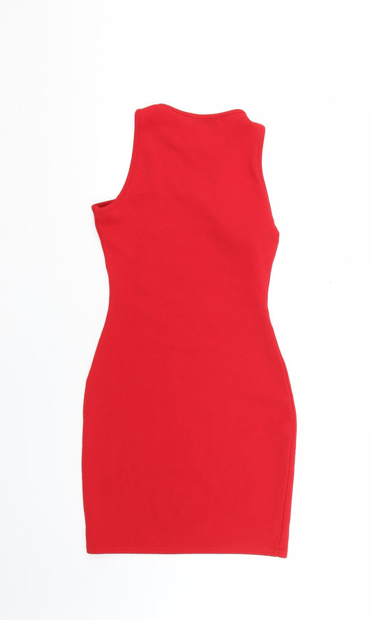 PRETTYLITTLETHING Womens Red Bodycon Size 8