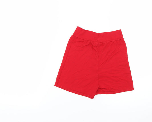 PRETTYLITTLETHING Womens Red Hot Pants Shorts Size 8