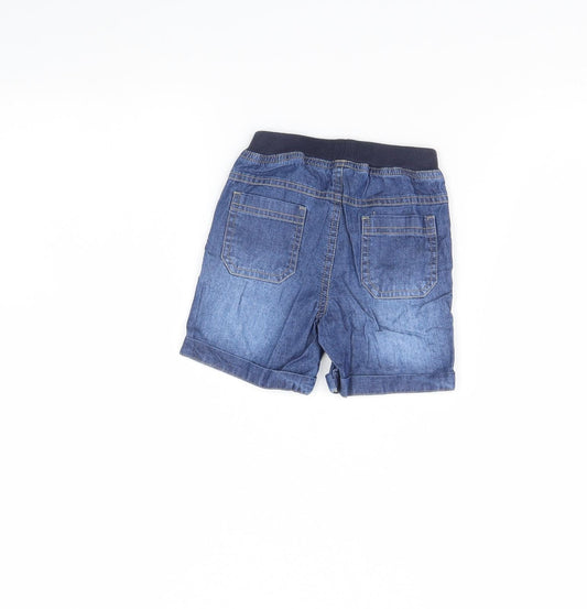 Preworn Baby Blue Denim Cropped Jeans Size 12 Months