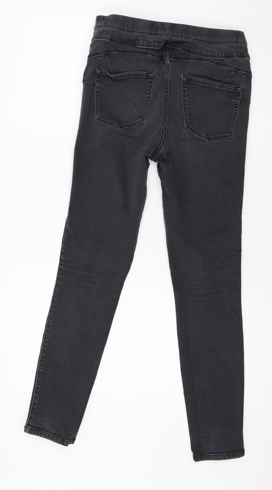NEXT Womens Grey Denim Skinny Jeans Size 12 L28 in