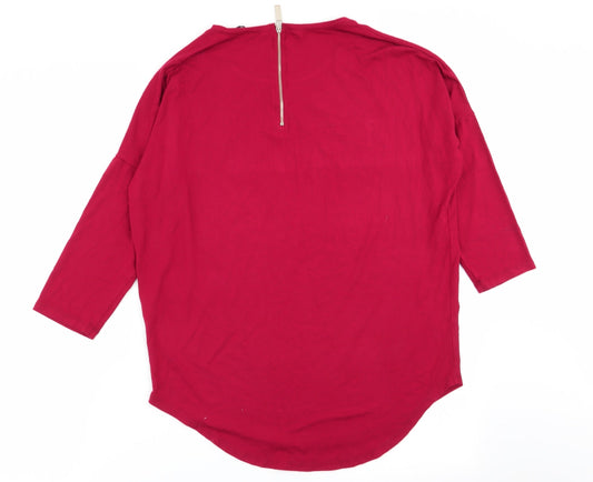 Select Womens Red Basic T-Shirt Size 10