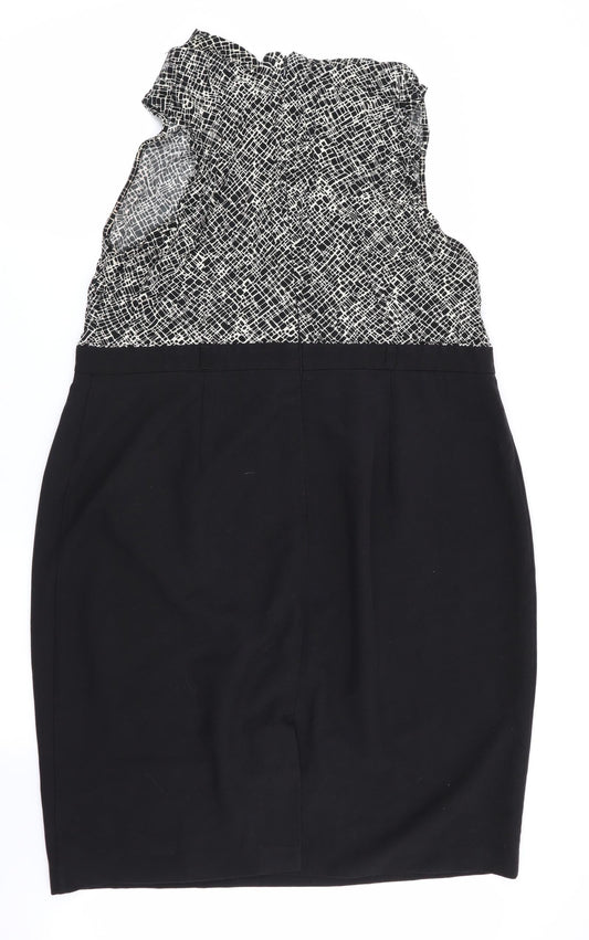 BHS Womens Multicoloured Geometric Fit & Flare Size 20