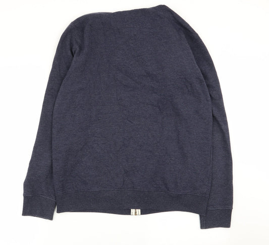 Asda George Mens Blue Full Zip Jumper Size M