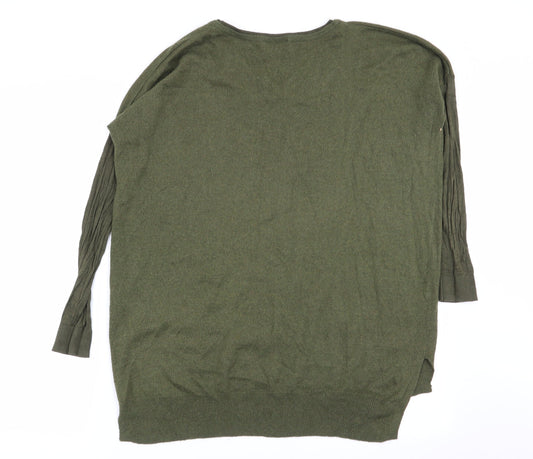Topshop Womens Green Pullover Jumper Size 8
