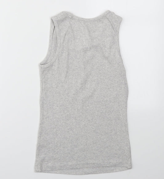 M&S Girls Grey Basic T-Shirt Size 11-12 Years