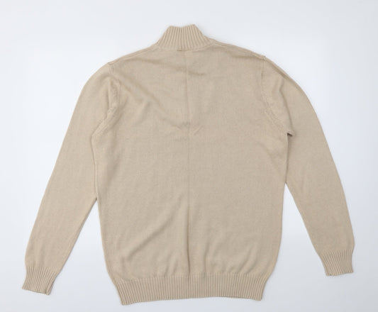 Cotton Traders Mens Beige Pullover Sweatshirt Size M