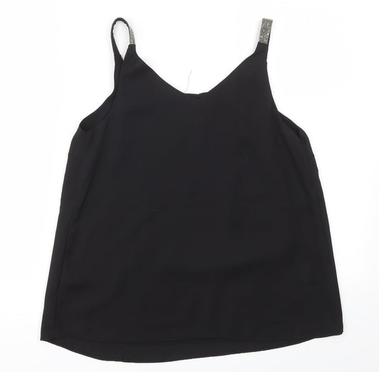 Dorothy Perkins Womens Black Basic Blouse Size 8