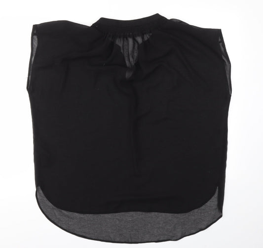 Evans Womens Black Basic Blouse Size 14