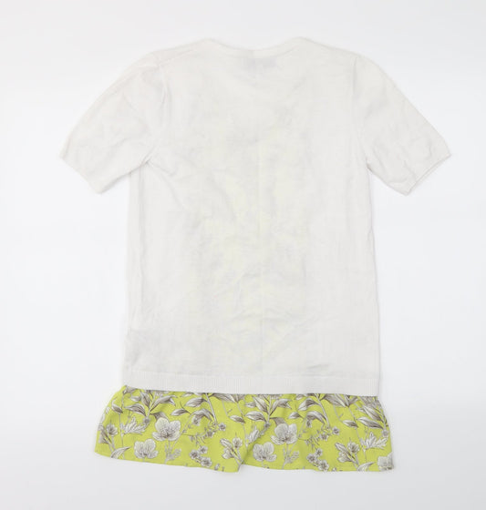 NEXT Womens Multicoloured Floral Basic T-Shirt Size 8