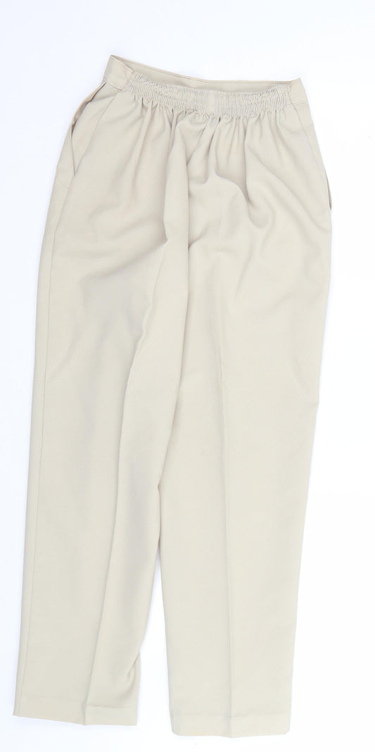 Saria of Manchester Womens Beige Trousers Size 12 L24 in