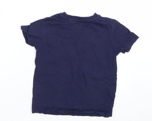 George Boys Blue Basic T-Shirt Size 4-5 Years
