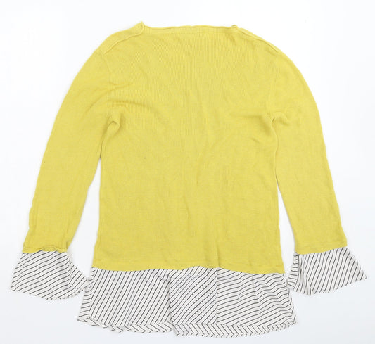 NEXT Womens Yellow Knit Pullover Jumper Size 12