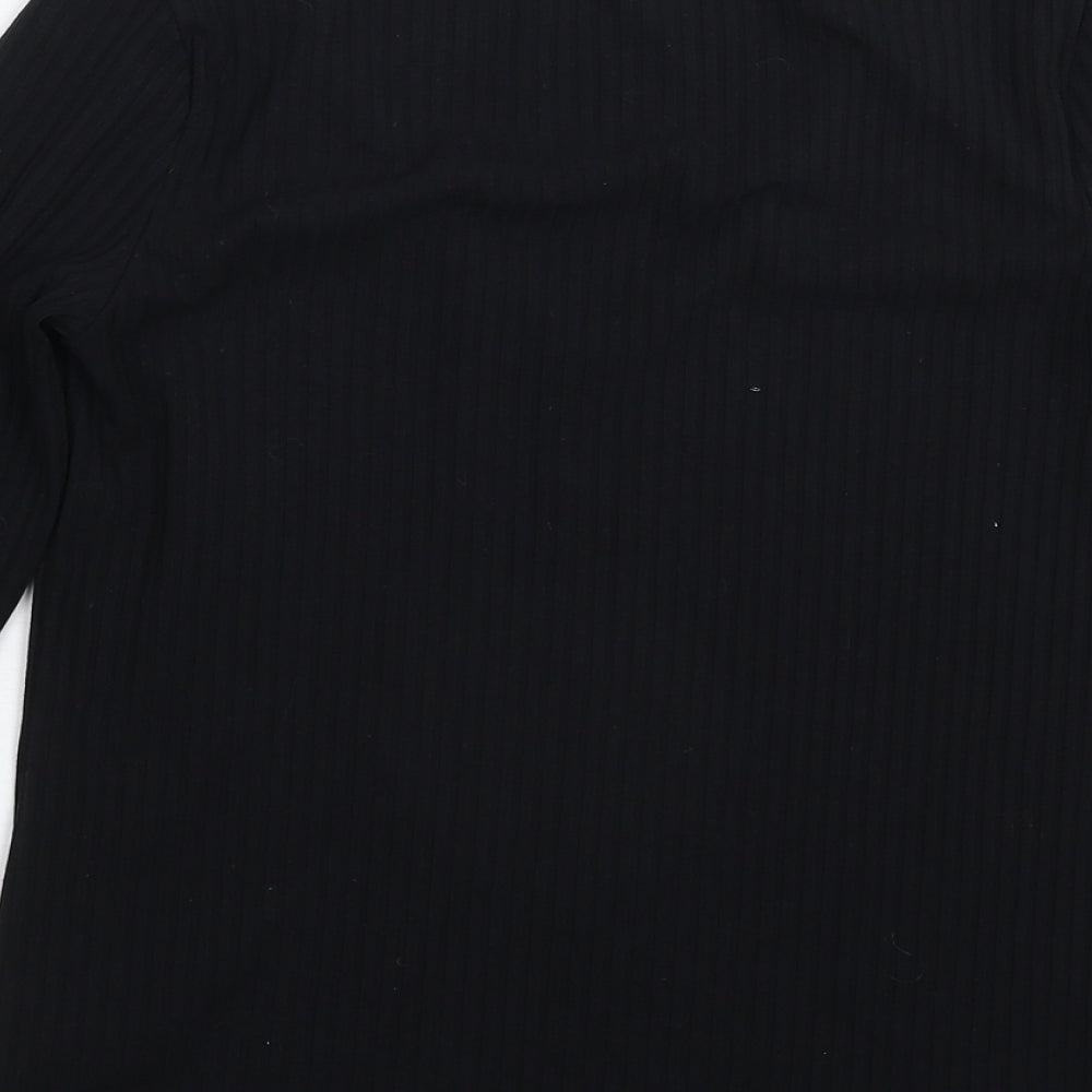 Marks and Spencer Womens Black Knit Pullover Jumper Size 10