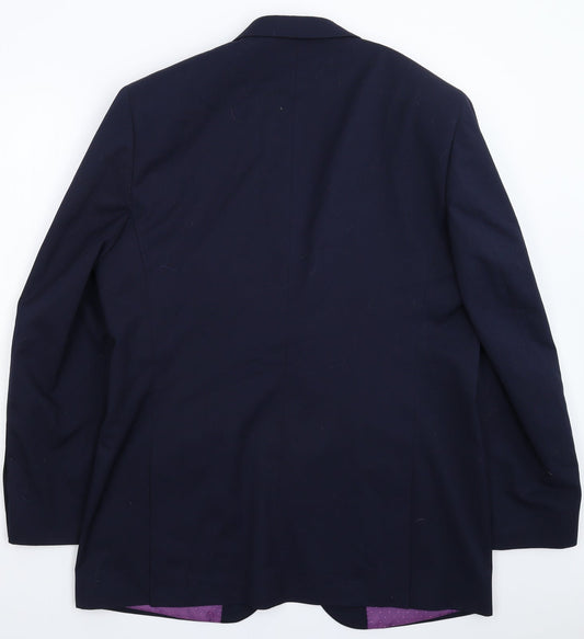 Greenwoods Mens Blue Jacket Suit Jacket Size 44
