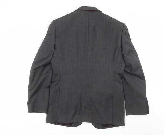 Marks and Spencer Mens Grey Jacket Suit Jacket Size 38 - Tailored fit