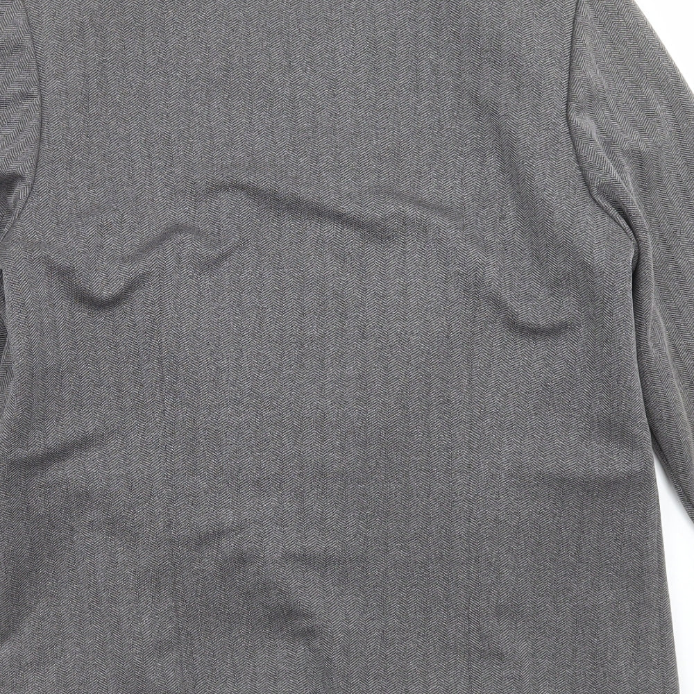 Karelia Womens Grey Jacket Suit Jacket Size 14