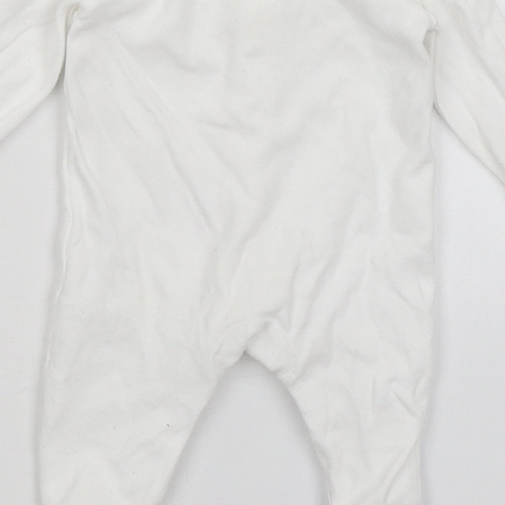 George Baby White Babygrow One-Piece Size Newborn