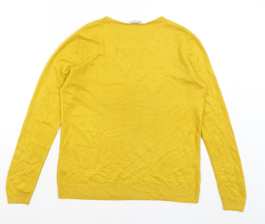 BHS Womens Yellow Pullover Jumper Size 12