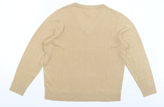 Afibel Womens Brown Pullover Jumper Size 16