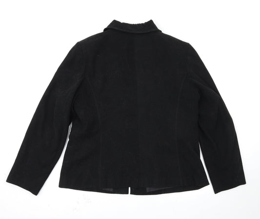 BM Womens Black Jacket Coatigan Size 16