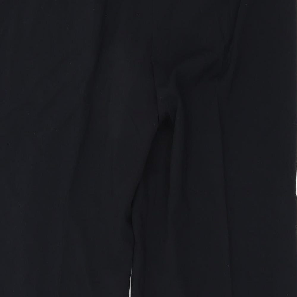 Preworn Womens Black Trousers Size 38 L25 in