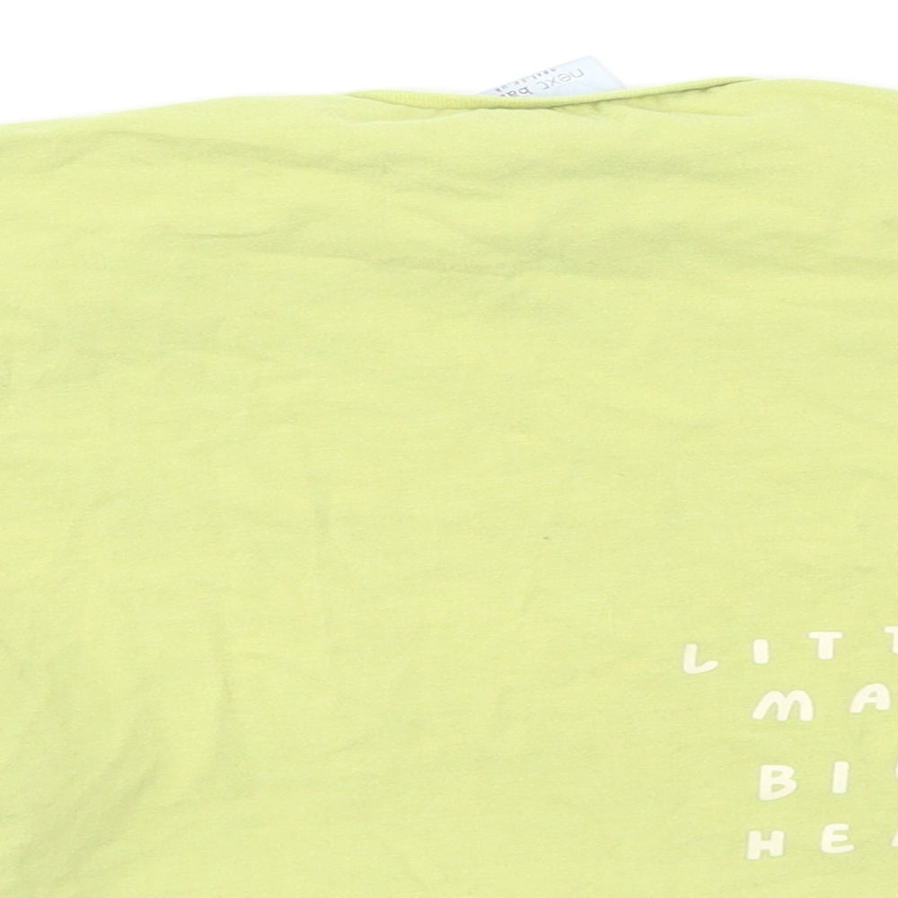 NEXT Boys Green Basic T-Shirt Size 9-12 Months