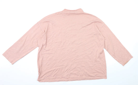 Body Flirt Womens Pink Pullover Jumper Size XL