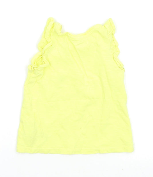 NEXT Girls Yellow Pullover T-Shirt Size 9-12 Months