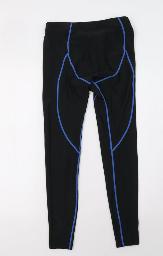 Preworn Boys Black Sweatpants Trousers Size M - underlayer