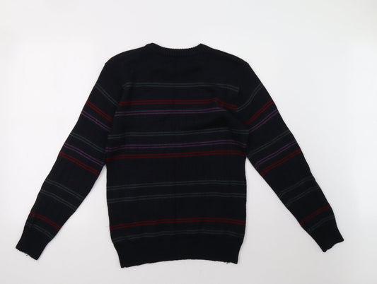 Savatini Mens Blue Pullover Sweatshirt Size S