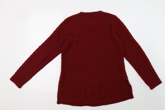 Oasis Womens Red Pullover Sweatshirt Size S