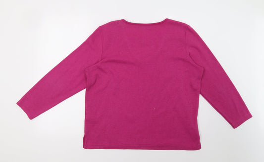 BM Womens Purple Pullover Sweatshirt Size M