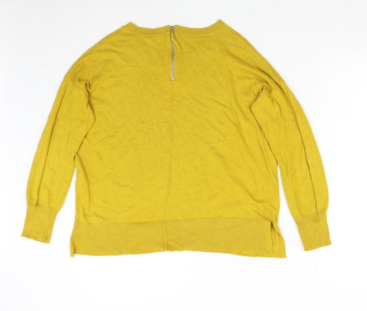 El Corte Inglés Womens Yellow Knit Pullover Jumper Size 12