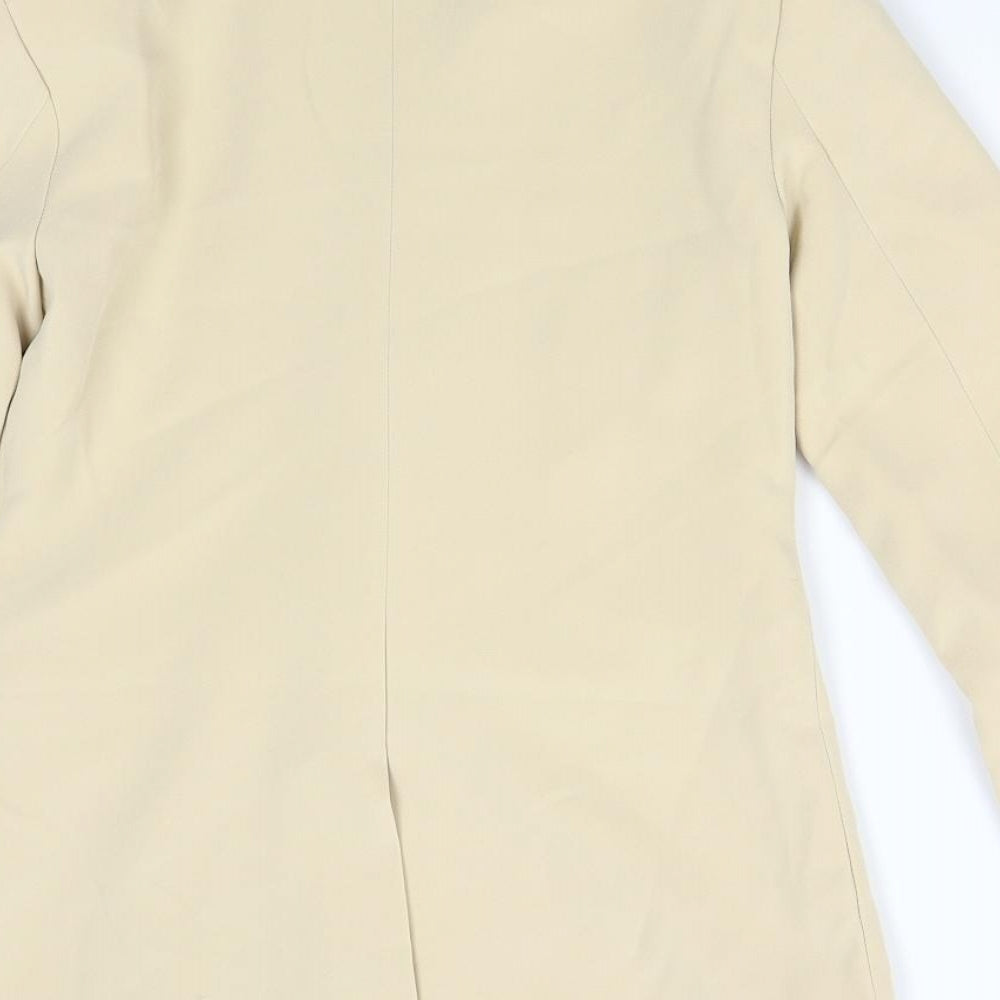 Preworn Womens Beige Jacket Suit Jacket Size 10
