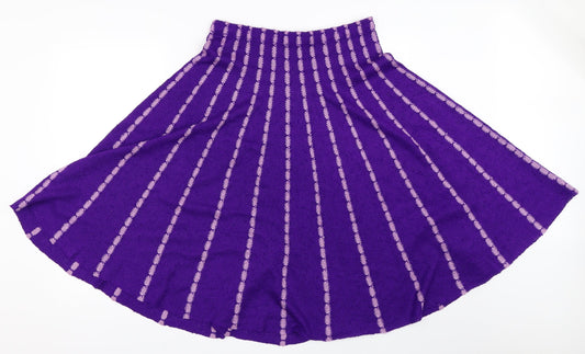 Preworn Womens Purple Flare Skirt Size 29 in