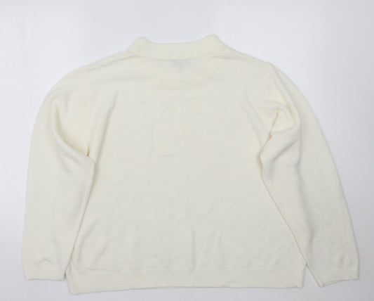 Arista Womens Ivory Pullover Jumper Size 20