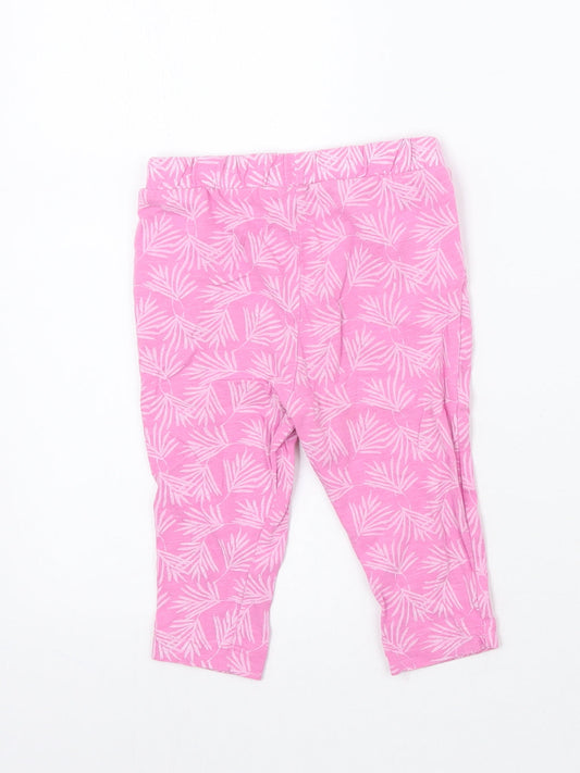 Matalan Girls Pink Sweatpants Trousers Size 9-12 Months