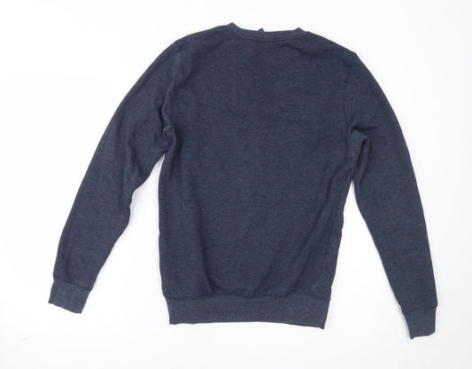 H&M Mens Blue Pullover Sweatshirt Size XS