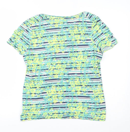 Marks and Spencer Womens Green Basic T-Shirt Size 10