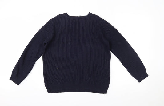 Papaya Womens Blue Pullover Jumper Size M