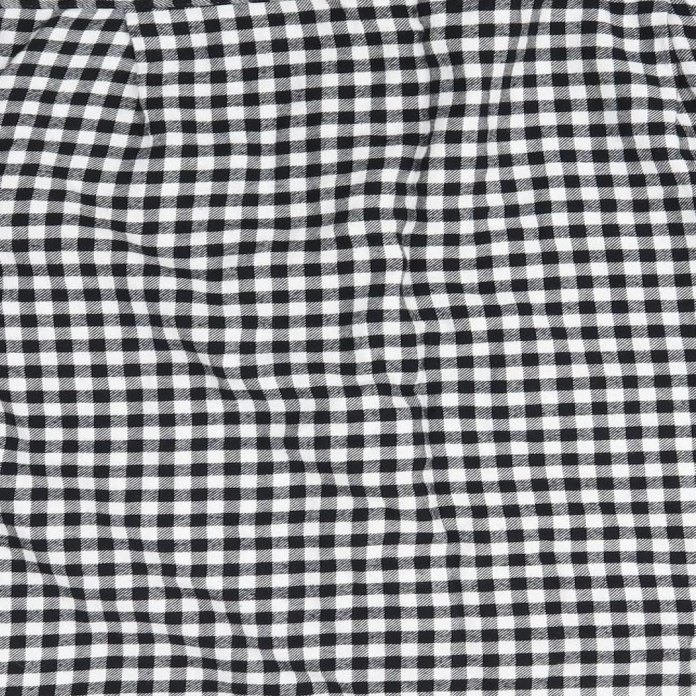 Primark Mens Grey Check Button-Up Size XL