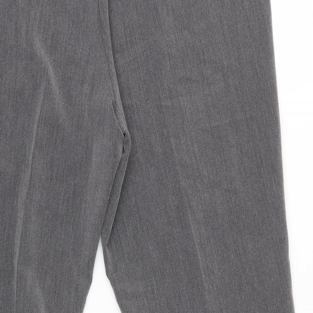 Vida Vi Womens Grey Dress Pants Trousers Size 16 L26 in