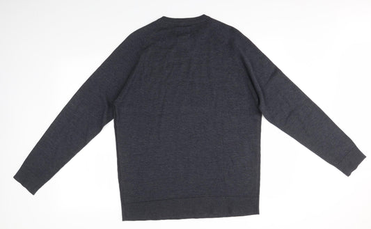 Ridge & Co Mens Grey Pullover Jumper Size L