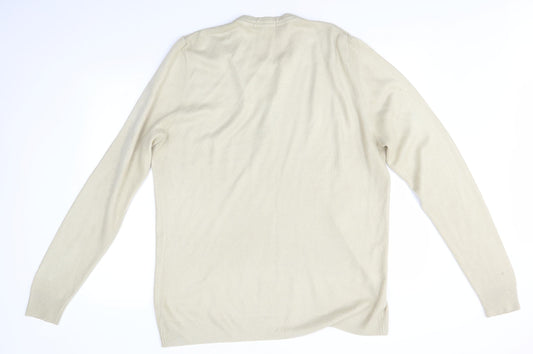 George Mens Beige Pullover Jumper Size L