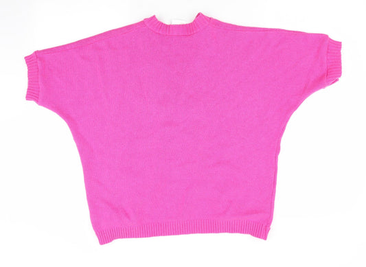 Being Casual Womens Pink Cardigan Jumper Size 12