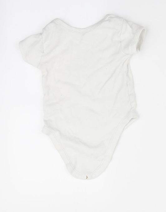 Matalan Boys White Romper One-Piece Size 6-9 Months - I will change the world